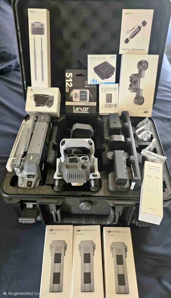 DJI Matrice 4T Thermal Drone – Complete Package Condition: Brand new, never activated.