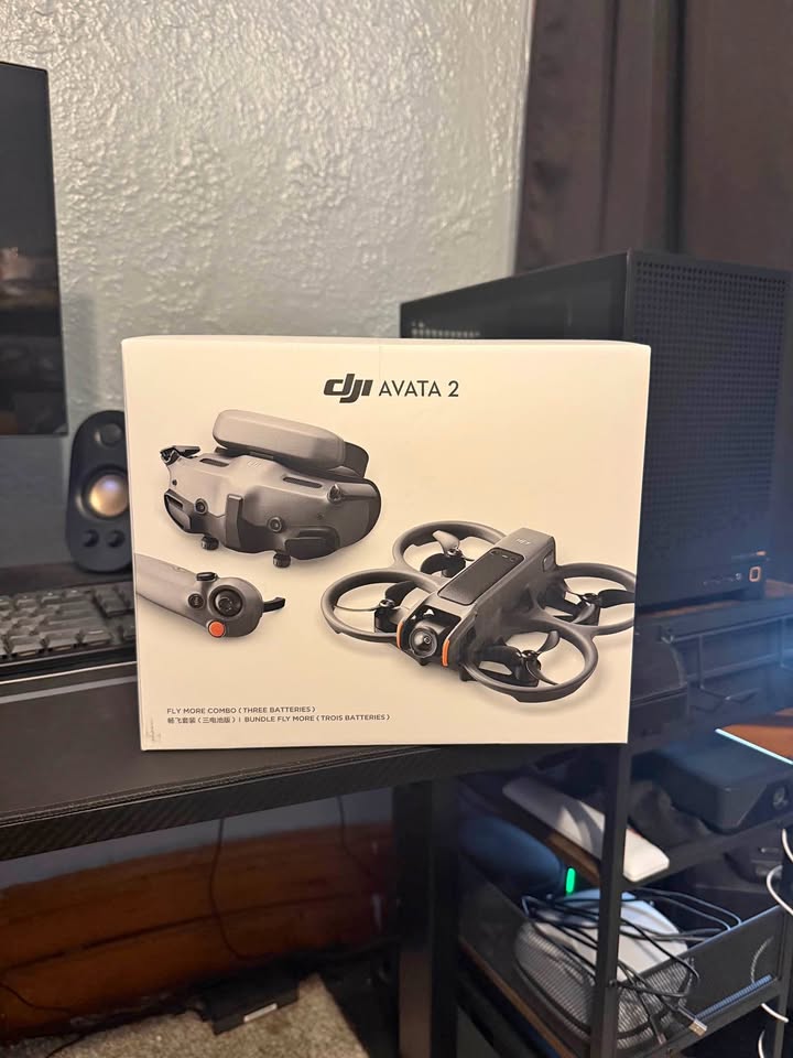 DJI Avata 2 Fly More Combo (3 Batteries), FPV Drones with Camera for Adults 4K, Immersive Experience