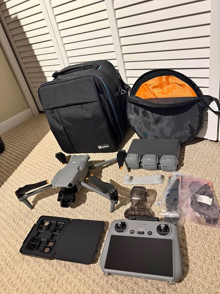 DJI Air 3 Fly More Combo with RC 2 Remote Controller and 3 Batteries